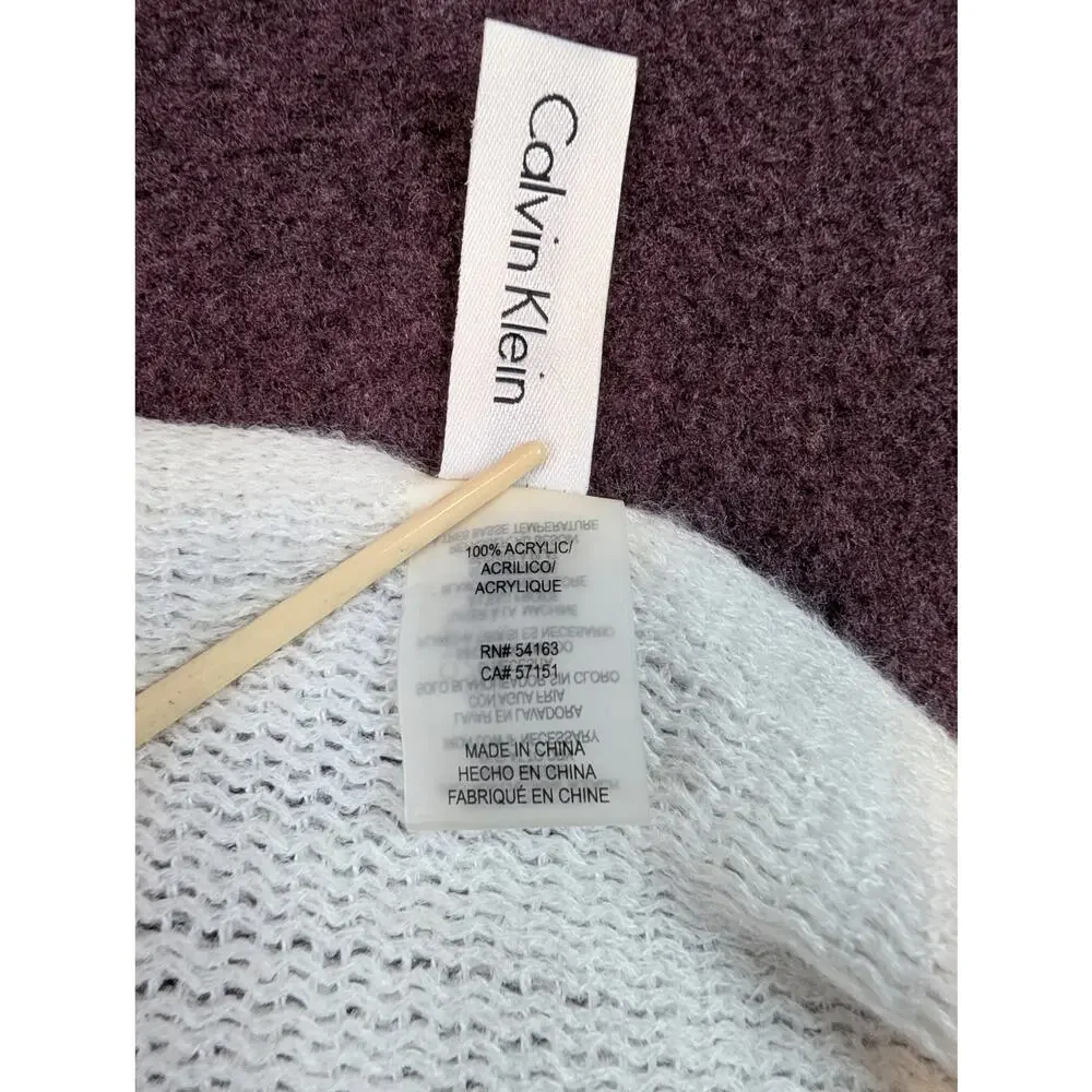 Women's Calvin Klein Beanie, Glove, Scarf Set - White